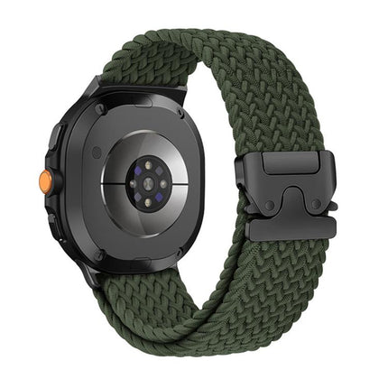 Parachute Buckle Elastic Nylon Braided Watch Band