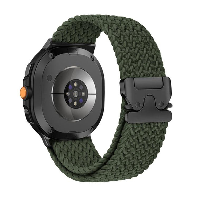 Parachute Buckle Elastic Nylon Braided Watch Band