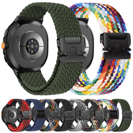 Parachute Buckle Elastic Nylon Braided Watch Band