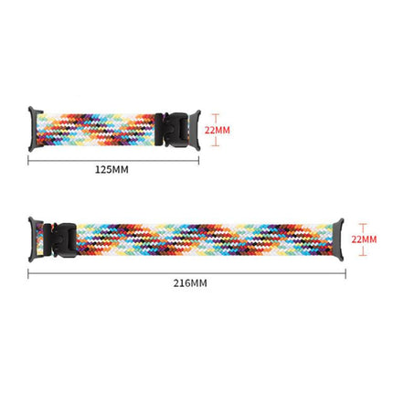 Parachute Buckle Elastic Nylon Braided Watch Band