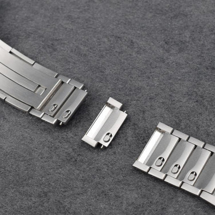 Curved Quick Release Butterfly Buckle Stainless Steel Watch Band