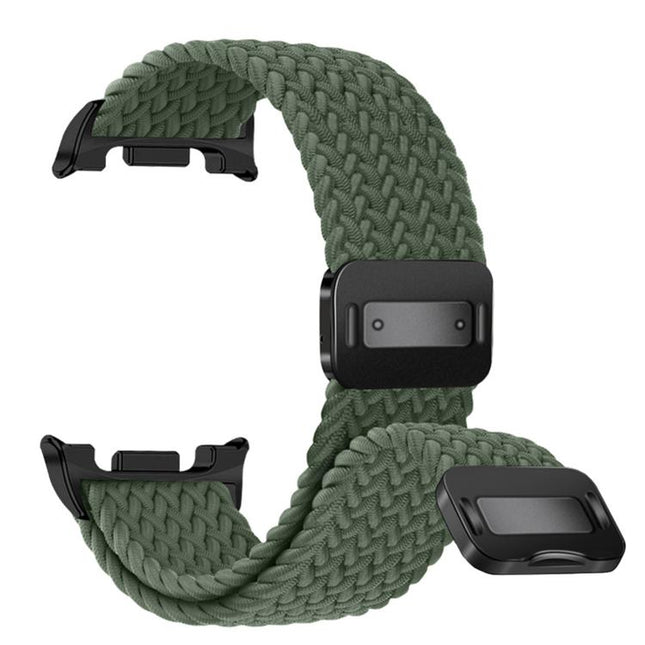 Magnetic Snap Elastic Nylon Braided Watch Band