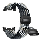 Magnetic Snap Elastic Nylon Braided Watch Band
