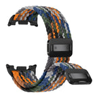 Magnetic Snap Elastic Nylon Braided Watch Band