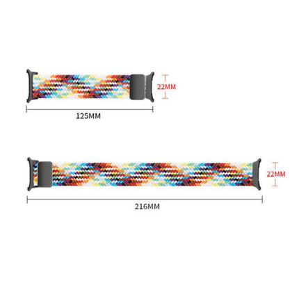 Magnetic Snap Elastic Nylon Braided Watch Band