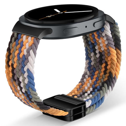 Magnetic Snap Elastic Nylon Braided Watch Band