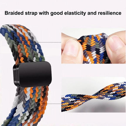 Magnetic Snap Elastic Nylon Braided Watch Band