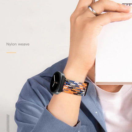Magnetic Snap Elastic Nylon Braided Watch Band - DealBuddy