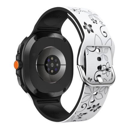 Dual Color Engraved Silicone Watch Band