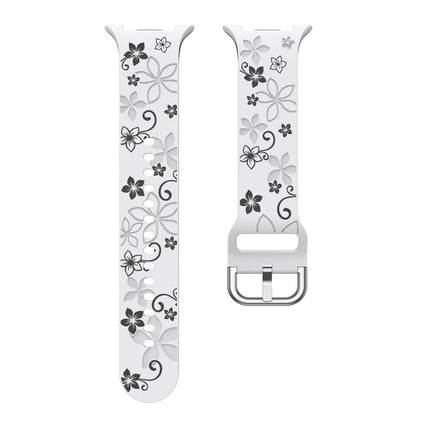 Dual Color Engraved Silicone Watch Band