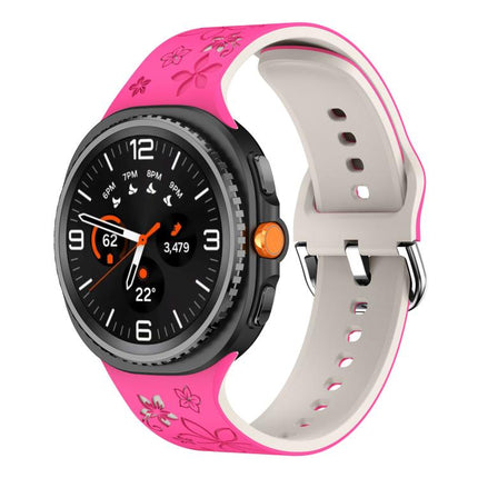 Dual Color Engraved Silicone Watch Band