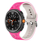 Dual Color Engraved Silicone Watch Band