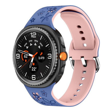 Dual Color Engraved Silicone Watch Band