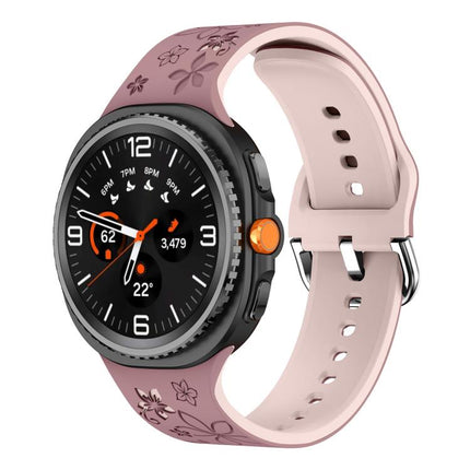 Dual Color Engraved Silicone Watch Band