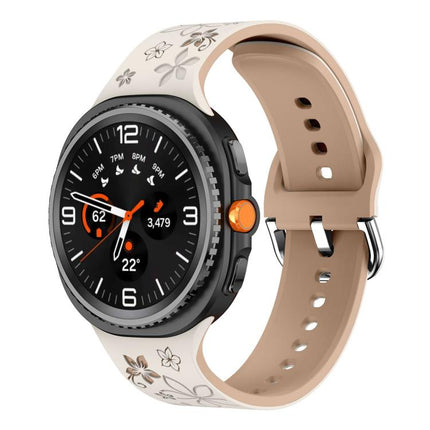 Dual Color Engraved Silicone Watch Band