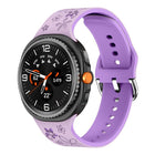 Dual Color Engraved Silicone Watch Band
