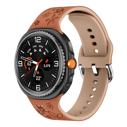 Dual Color Engraved Silicone Watch Band