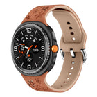 Dual Color Engraved Silicone Watch Band