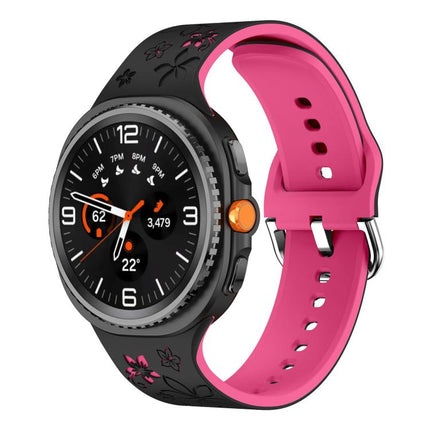 Dual Color Engraved Silicone Watch Band