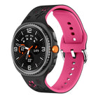 Dual Color Engraved Silicone Watch Band