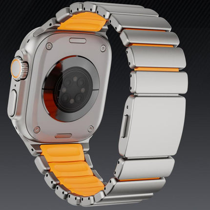 Norman Magnetic Buckle Titanium Metal Watch Band - DealBuddy