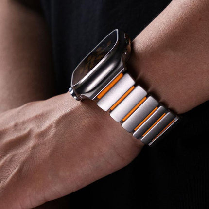 Norman Magnetic Buckle Titanium Metal Watch Band - DealBuddy