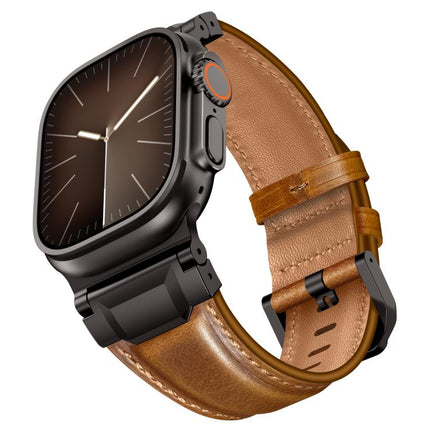 Armour-style Leather Watch Band