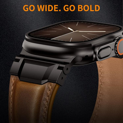 Armour-style Leather Watch Band