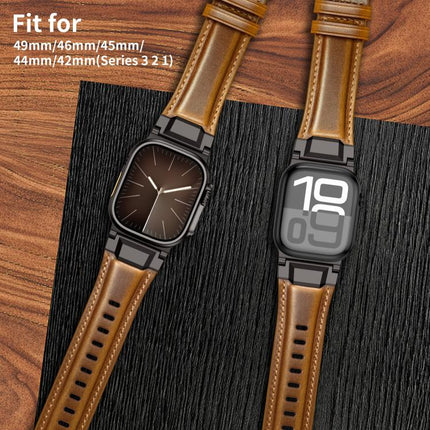 Armour-style Leather Watch Band