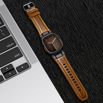Armour-style Leather Watch Band