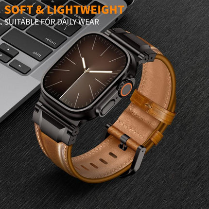 Armour-style Leather Watch Band