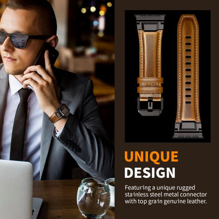 Armour-style Leather Watch Band