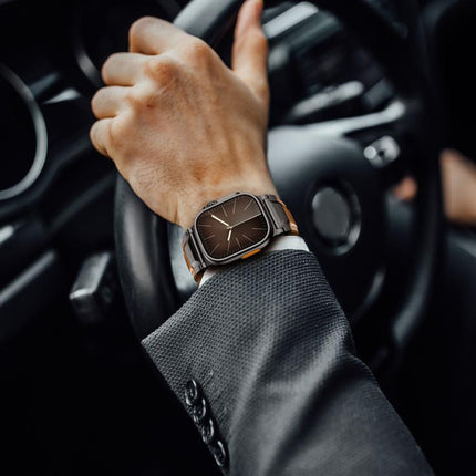 Armour-style Leather Watch Band