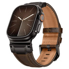 Black Brown Crazy Horse Leather Black Buckle