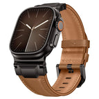 Brown Nappa Leather Black Buckle