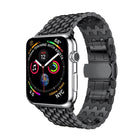 Dragon Grain Solid Stainless Steel Wrist Strap Watch Band for Apple Watch Series 3 & 2 & 1 38mm