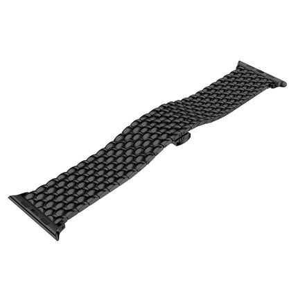 Dragon Grain Solid Stainless Steel Wrist Strap Watch Band for Apple Watch Series 3 & 2 & 1 38mm