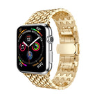 Dragon Grain Solid Stainless Steel Wrist Strap Watch Band for Apple Watch Series 3 & 2 & 1 38mm - DealBuddy