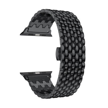 Dragon Grain Solid Stainless Steel Wrist Strap Watch Band for Apple Watch Series 3 & 2 & 1 42mm
