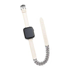 Diamond Encrusted Bracelet Genuine Leather Watch Band, For Apple Watch 46mm / 49mm / 45mm / 44mm, For Apple Watch 42mm / 41mm / 40mm / 38mm - DealBuddy
