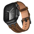 For Apple Watch 46mm / 49mm / 45mm / 44mm / Bronze Crazy Horse