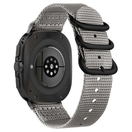 Dual Ring Black Buckle Single Color Nylon Watch Band, For Samsung Galaxy Watch Ultra 47mm / Ultra 2025 - DealBuddy