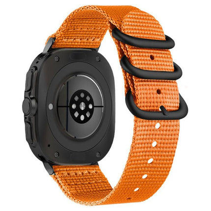 Dual Ring Black Buckle Single Color Nylon Watch Band, For Samsung Galaxy Watch Ultra 47mm / Ultra 2025 - DealBuddy