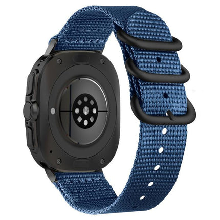 Dual Ring Black Buckle Single Color Nylon Watch Band, For Samsung Galaxy Watch Ultra 47mm / Ultra 2025 - DealBuddy