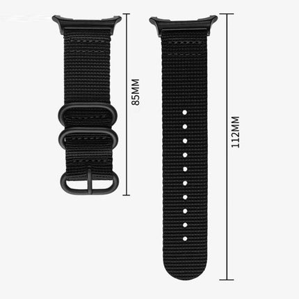 Dual Ring Black Buckle Single Color Nylon Watch Band, For Samsung Galaxy Watch Ultra 47mm / Ultra 2025 - DealBuddy