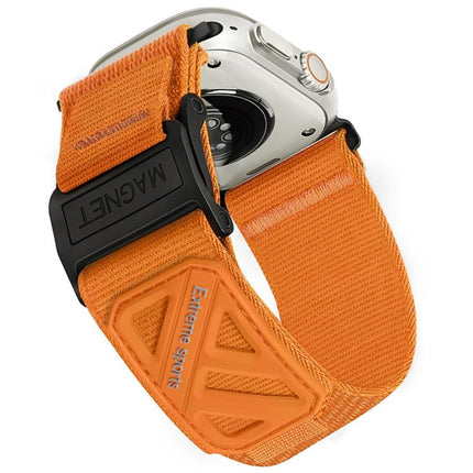 Magnetic Loop Nylon Hook and Loop Fastener Watch Band, For Apple Watch 46mm / 49mm / 45mm / 44mm, For Apple Watch 42mm / 41mm / 40mm / 38mm - DealBuddy