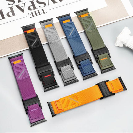 Magnetic Loop Nylon Hook and Loop Fastener Watch Band, For Apple Watch 46mm / 49mm / 45mm / 44mm, For Apple Watch 42mm / 41mm / 40mm / 38mm - DealBuddy