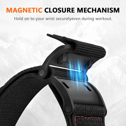 Magnetic Loop Nylon Hook and Loop Fastener Watch Band, For Apple Watch 46mm / 49mm / 45mm / 44mm, For Apple Watch 42mm / 41mm / 40mm / 38mm - DealBuddy