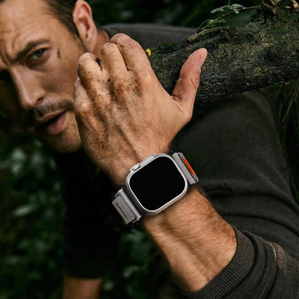 Magnetic Loop Nylon Hook and Loop Fastener Watch Band, For Apple Watch 46mm / 49mm / 45mm / 44mm, For Apple Watch 42mm / 41mm / 40mm / 38mm - DealBuddy