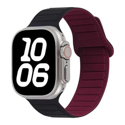 Stitched Loop Magnetic Silicone Watch Band, For Apple Watch 46mm / 49mm / 45mm / 44mm, For Apple Watch 42mm / 41mm / 40mm / 38mm - DealBuddy